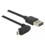 USB kabelis DeLOCK 83856 USB 2.0 2 m USB A Micro-USB B Melns