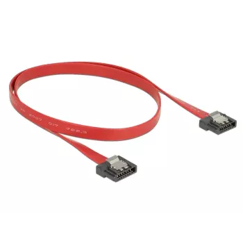 SATA kabelis DeLOCK 0.5m SATA III 7-pin sarkans
