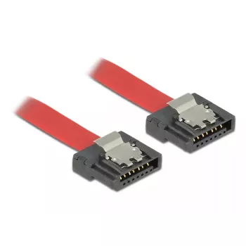SATA kabelis DeLOCK 0.5m SATA III 7-pin sarkans