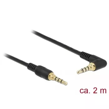 Audio kabelis DeLOCK 85613 2m 3.5mm, melns