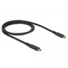 USB kabelis DeLOCK 85207 USB 3.2 Gen 2 1m USB C melns