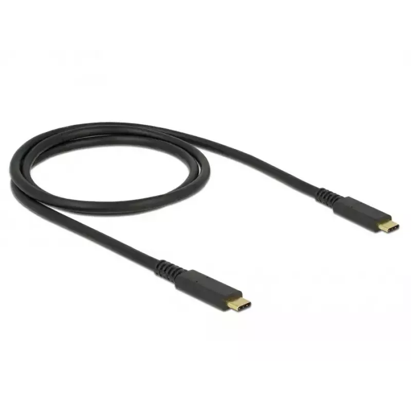 USB kabelis DeLOCK 85207 USB 3.2 Gen 2 1m USB C melns