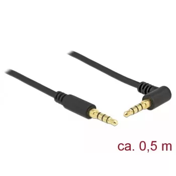 Audio kabelis DeLOCK 85607 0,5 m 3,5 mm melns
