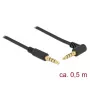 Audio kabelis DeLOCK 85607 0,5 m 3,5 mm melns