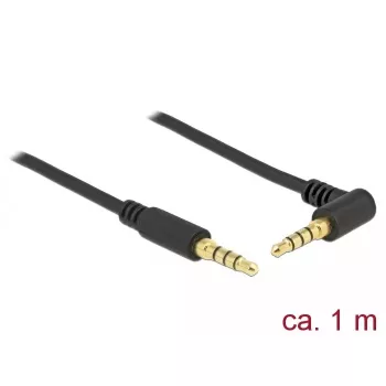 Audio kabelis DeLOCK 85610 1m 3.5mm melns