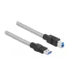 USB kabelis DeLOCK 86779 Type-A uz Type-B 2m metāla apvalks