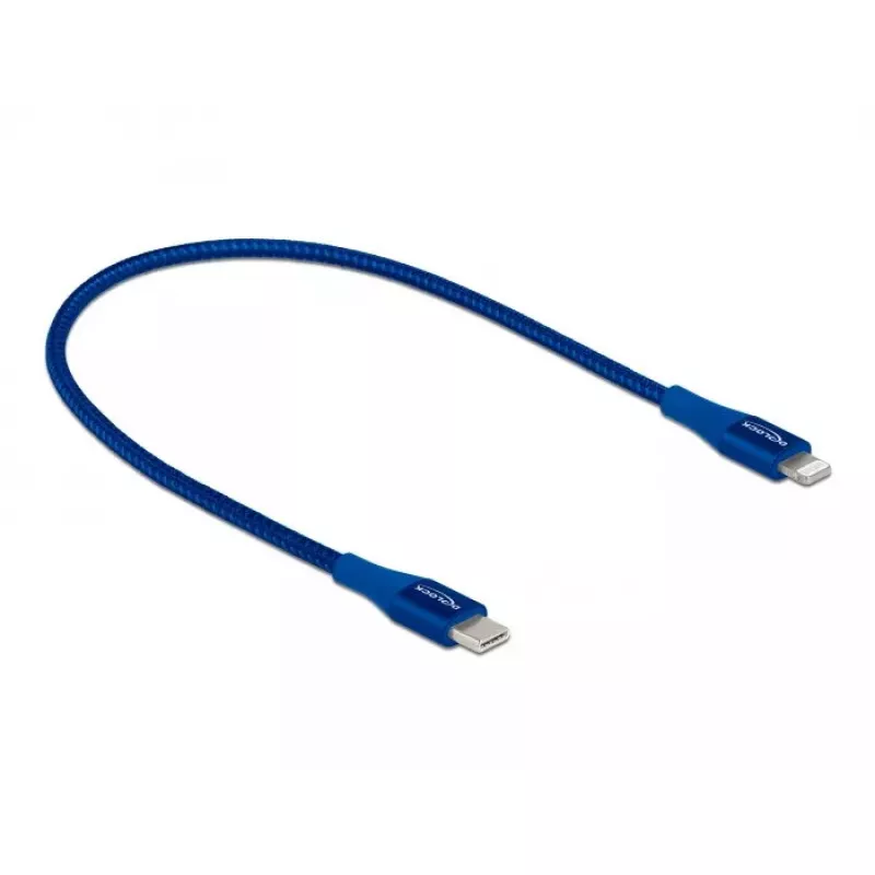 Datu un uzlādes kabelis DeLOCK USB Type-C uz Lightning 0.5 m MFi