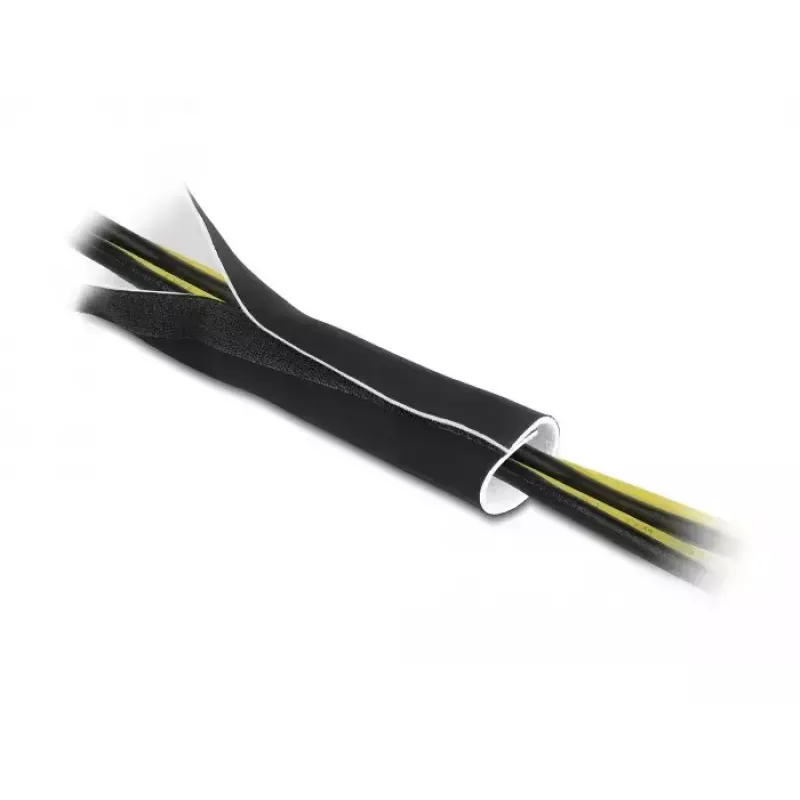 DeLOCK kabeļu apvalks neoprēna elastīgs 3 m x 135 mm melns balts