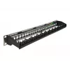 Patch Panel DeLOCK 19 inch 24 Port with kabelis Fixing Rail