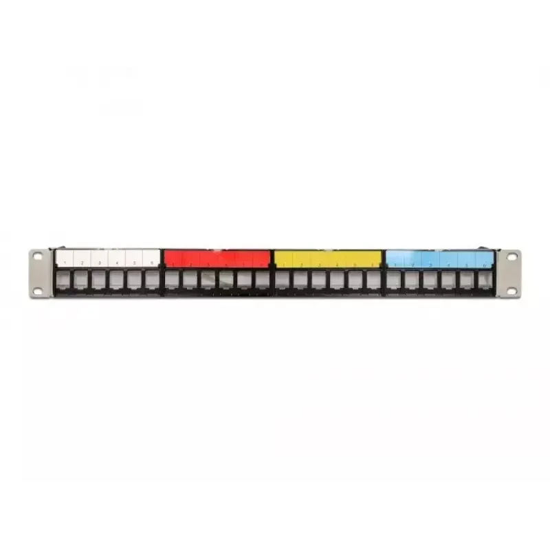 Patch Panel DeLOCK 19 inch 24 Port with kabelis Fixing Rail
