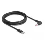 DeLOCK klēpjdatora uzlādes kabelis USB Type-C vīrišķais uz HP 4.8 x 1.7 mm vīrišķais 1.5 m 20 V
