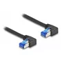 Tīkla kabelis DeLOCK RJ45 Cat.6A S/FTP 2m Melns