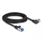 Tīkla kabelis DeLOCK RJ45 Cat.6A S/FTP 3m Melns