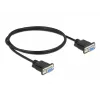 Seriālais kabelis DeLOCK 87786 melns 1 m DB-9