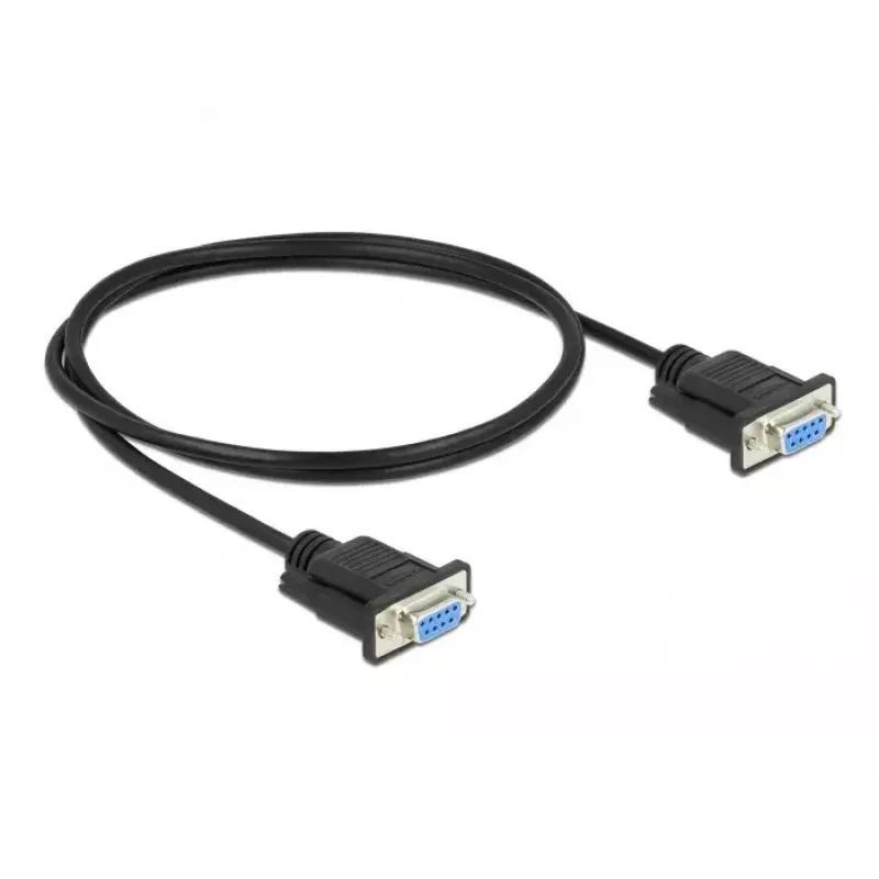 Seriālais kabelis DeLOCK 87786 melns 1 m DB-9