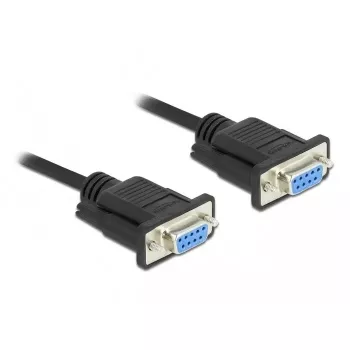 Seriālais kabelis DeLOCK 87786 melns 1 m DB-9