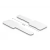 DeLOCK Mini āķa un cilpas kabeļu turētājs, garums 90 mm x platums 24 mm, pašlīmējošs, 10 gabali, balts
