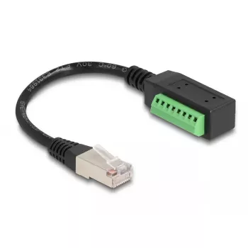 DeLOCK RJ45 kabelis Cat.5e spraudnis – spaiļu bloka adapteris 21,5 cm