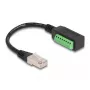 DeLOCK RJ45 kabelis Cat.5e spraudnis – spaiļu bloka adapteris 21,5 cm