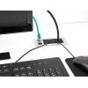 DeLOCK kabeļu ievads ar birstīti un 2 x RJ45 Keystone moduļiem Cat.6, alumīnijs