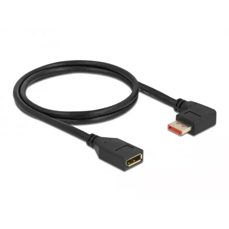 DisplayPort pagarinātāja kabelis DeLOCK 87077 1 m 8K 60 Hz leņķa