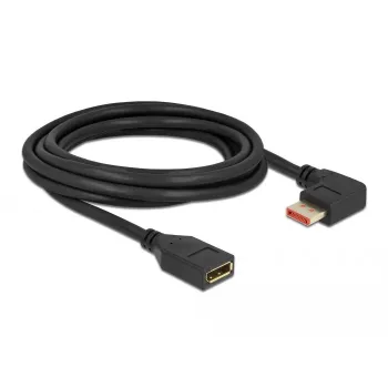 DisplayPort pagarinātāja kabelis DeLOCK 87079 3m 8K 60Hz taisnleņķa