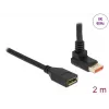 DisplayPort pagarinātāja kabelis DeLOCK 90° uz augšu leņķots 8K 60 Hz 2 m
