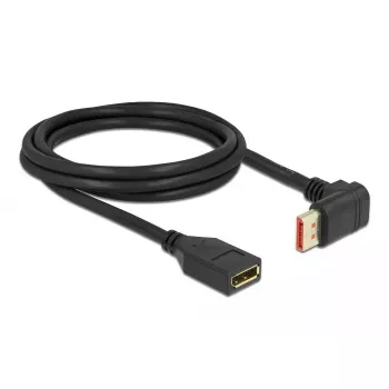 DisplayPort pagarinātāja kabelis DeLOCK 90° uz augšu leņķots 8K 60 Hz 2 m