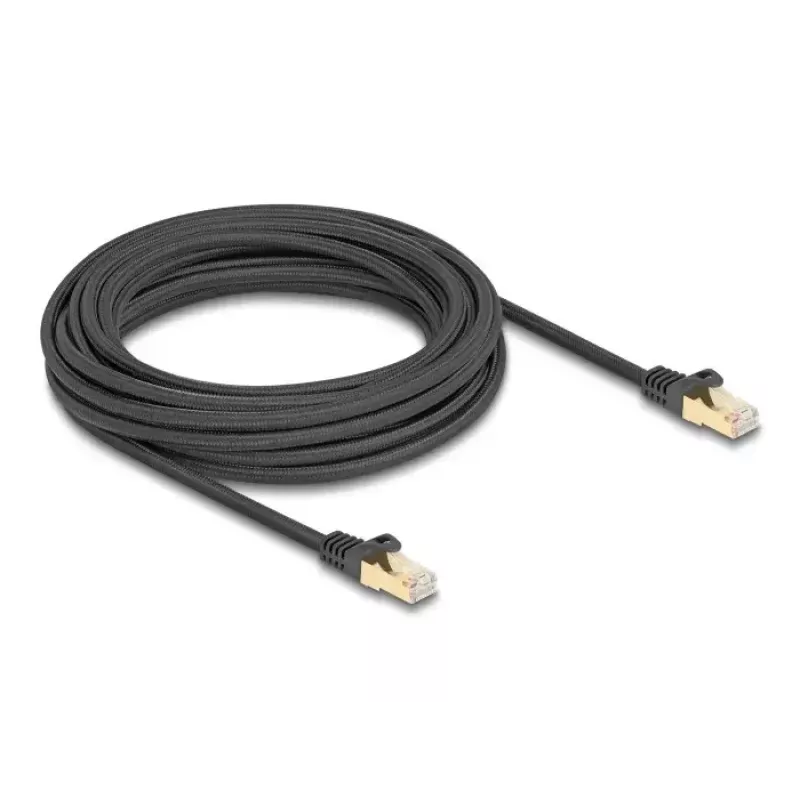 DeLOCK RJ45 tīkla kabelis Cat.6A S/FTP 7,5m melns