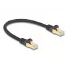 Tīkla kabelis DeLOCK RJ45 80315 spraudnis uz spraudni Cat.6A 0,25 m melns