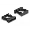Kabeļu turētājs DeLOCK 60486 25 mm melns 4 gab.