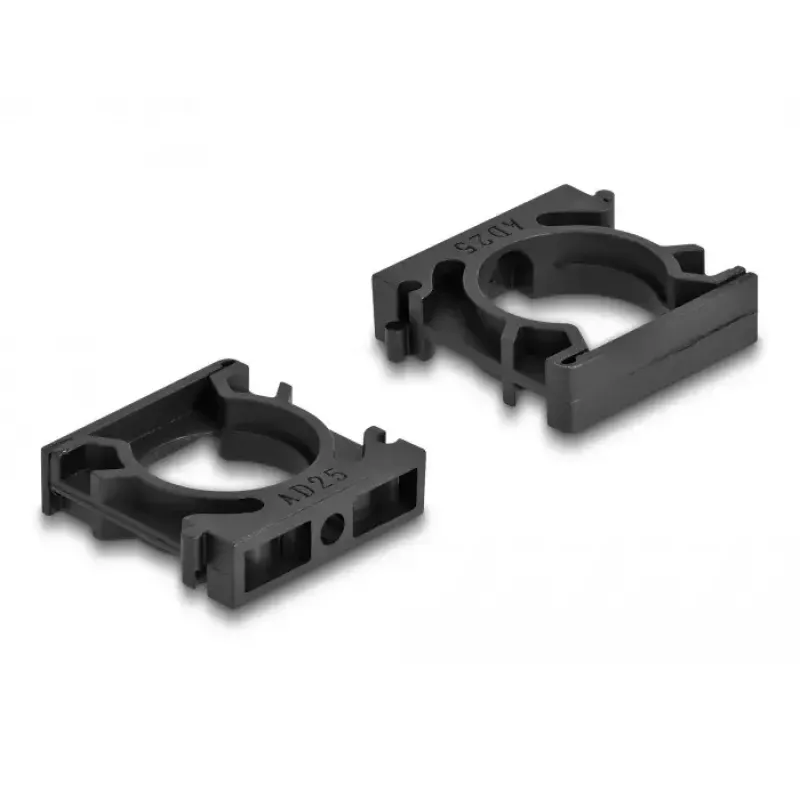 Kabeļu turētājs DeLOCK 60486 25 mm melns 4 gab.