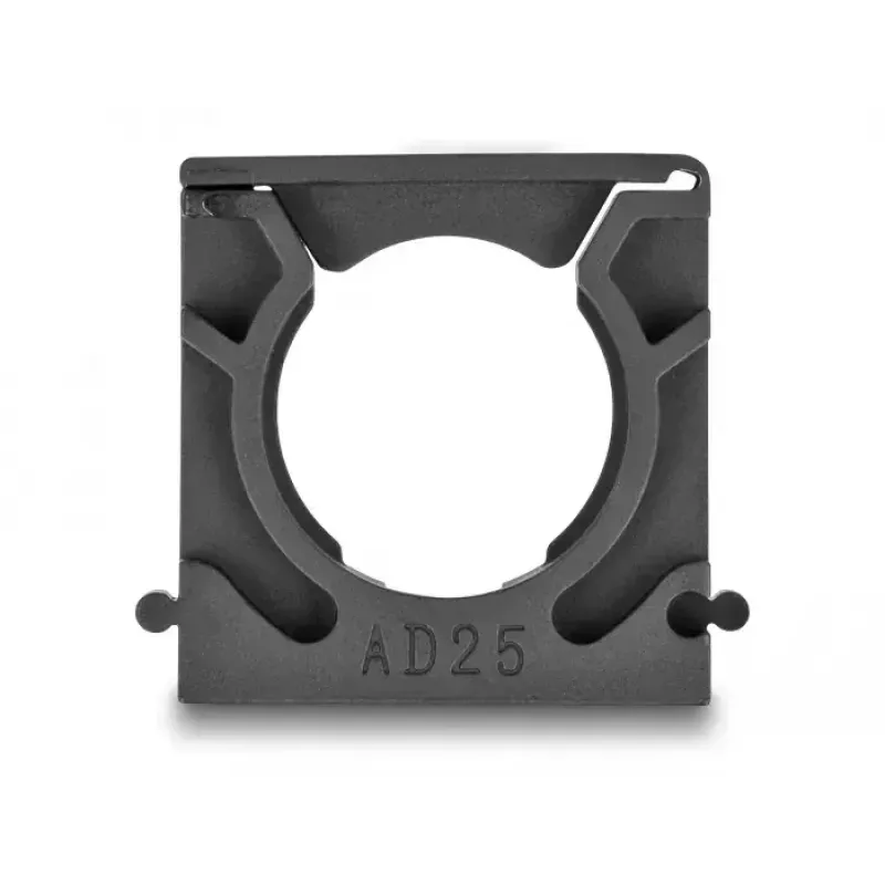 Kabeļu turētājs DeLOCK 60486 25 mm melns 4 gab.