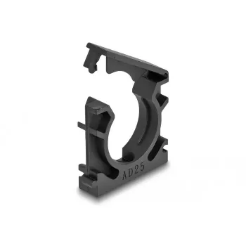 Kabeļu turētājs DeLOCK 60486 25 mm melns 4 gab.