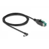 DeLOCK PoweredUSB kabelis, vīrišķais 12 V uz DC 5,5 x 2,1 mm vīrišķais leņķveida, 2 m
