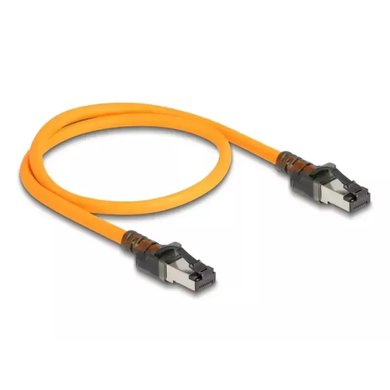 Tīkla kabelis DeLOCK RJ45 0,5 m Cat6A S/FTP oranžs