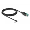 DeLOCK PoweredUSB kabelis, vīrišķais 12 V uz līdzstrāvas 5,5 x 2,1 mm vīrišķo leņķveida, 3 m