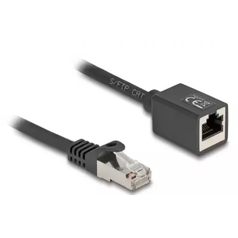 Tīkla kabelis DeLOCK 90320 RJ-45 Cat6a 1 m Melns