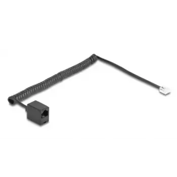 DeLOCK telefona kabelis 2 m Melns RJ-11 RJ-45 88721