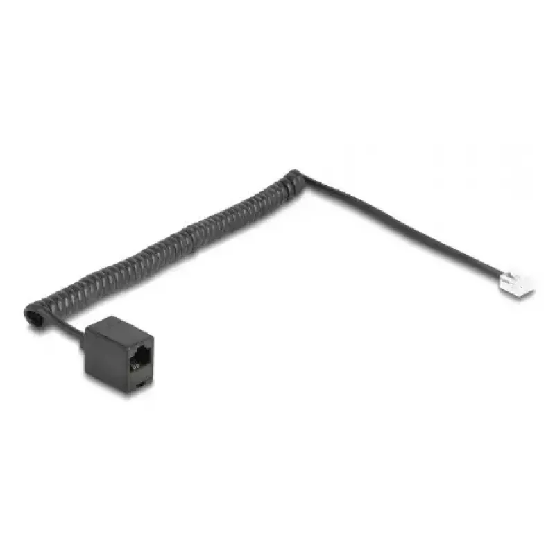 DeLOCK telefona kabelis 2 m Melns RJ-11 RJ-45 88721