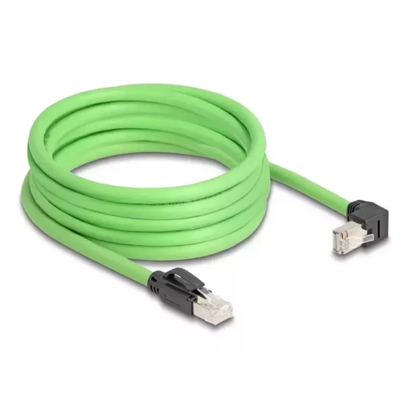 Tīkla kabelis DeLOCK 80897 RJ-45 Cat6a 5 m Melns Zaļš