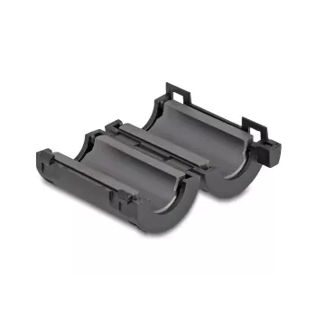 Ferīta serdeņa spaile DELOCK 80947, melna, 36×19,5×18 mm, 2 gab. iepakojumā