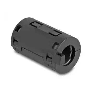 Ferīta serdeņa spaile DELOCK 80947, melna, 36×19,5×18 mm, 2 gab. iepakojumā