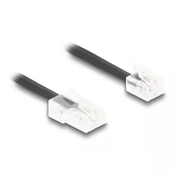 DeLOCK tālruņa vads 5 m Melns 88481 RJ-11 RJ-45