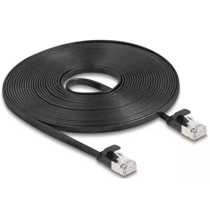 Tīkla kabelis DeLOCK 81168 RJ-45 Cat6a 7.5 m Melns