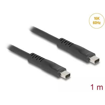 DeLOCK 81176 DisplayPort kabelis 1 m Mini DisplayPort Melns