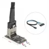 DELOCK iekšējā M.2–Mini-SAS adaptera karte 64260, M.2 resursdators, Mini-SAS izeja, JMicron JMB585, melna, LED