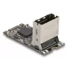 DELOCK iekšējā M.2–Mini-SAS adaptera karte 64260, M.2 resursdators, Mini-SAS izeja, JMicron JMB585, melna, LED