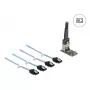 DELOCK iekšējā M.2–Mini-SAS adaptera karte 64260, M.2 resursdators, Mini-SAS izeja, JMicron JMB585, melna, LED
