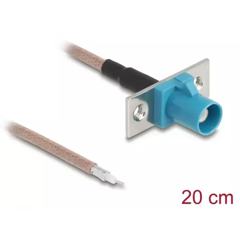 Koaksiālais kabelis DELOCK 90726 RG-316/U 0.2 m ar FAKRA Z savienotāju
